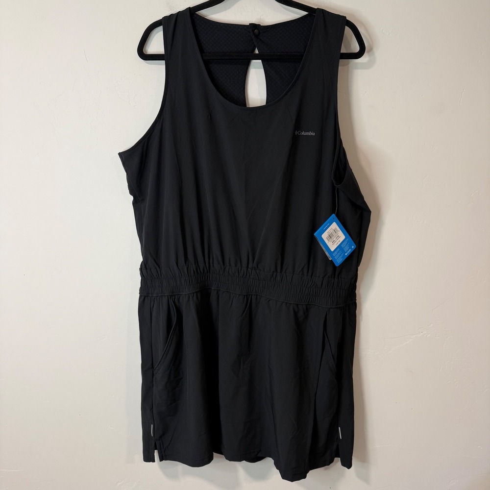 Columbia Womens Romper XXL Black NEW Alpine Chill Zero Sleeveless Tank Outdoor